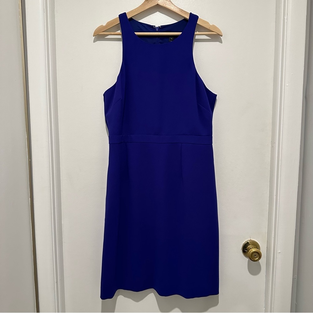 J. CREW CUT AWAY STYLE‎ DRESS 07078  BYZANTINE PURPLE SIZE 12 NWT